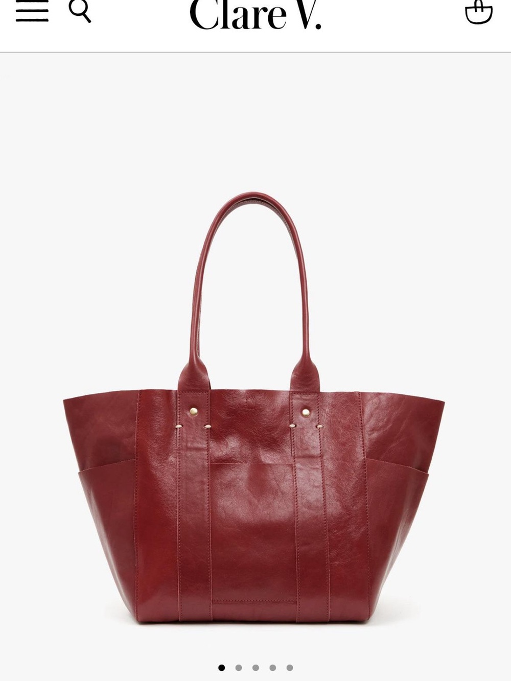 Clare V Le Slim Box Tote